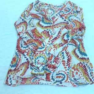 Hippy styled long sleeved tee